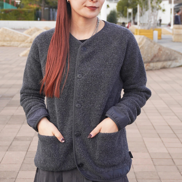 AXESQUIN -modified-(アクシーズクインモディファイド) |[アクシーズクインモディファイド]ウールボアカーディガン