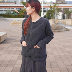 AXESQUIN -modified-(アクシーズクインモディファイド) |[アクシーズクインモディファイド]ウールボアカーディガン