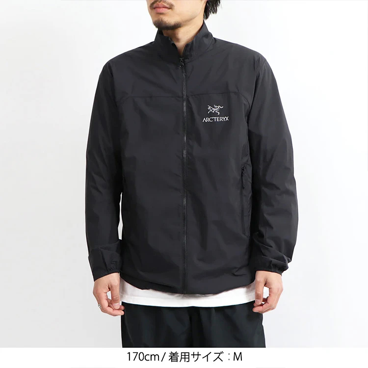 ツ*ン様 Arc'teryx ブラック スコーミッシュ ジャケット M ARC'TERYX アークテリクス ナイロンジャケット メンズ SQUAMISH