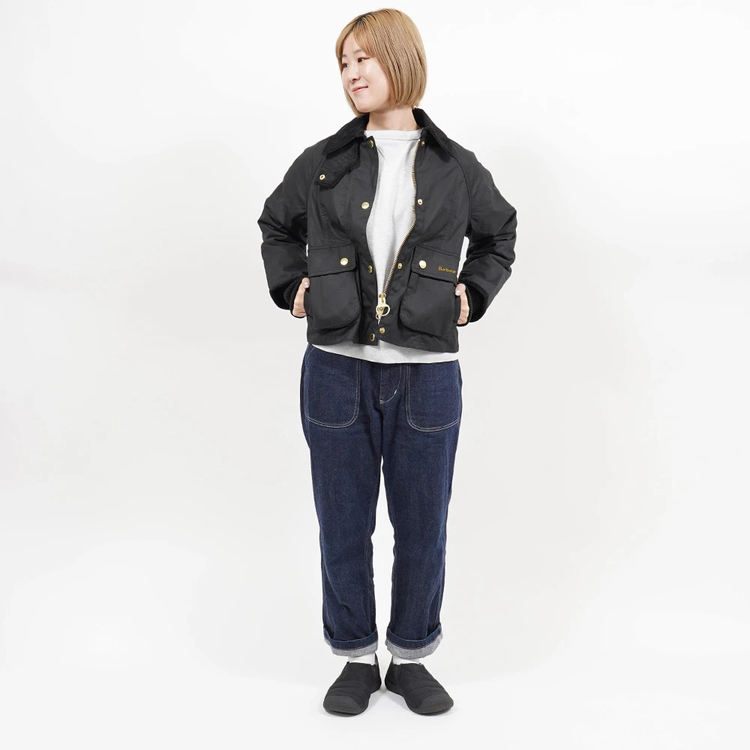 バブアー]クロップド ビードネル ワックスジャケット / BARBOUR