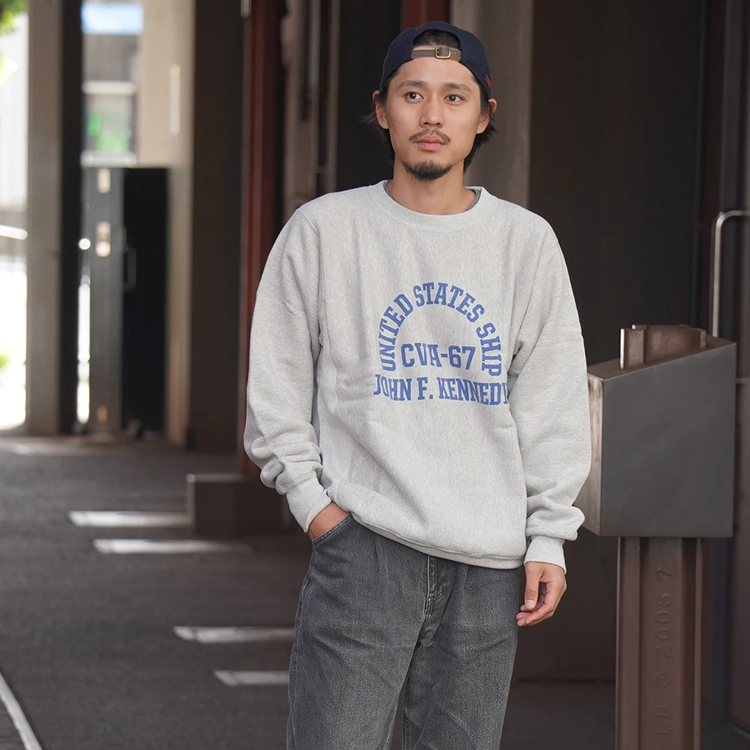 BUZZ RICKSON'S(バズリクソンズ) |[バズリクソンズ]ホリゾンタルニッティングスウェットシャツ CVA-67 J.F.ケネディ