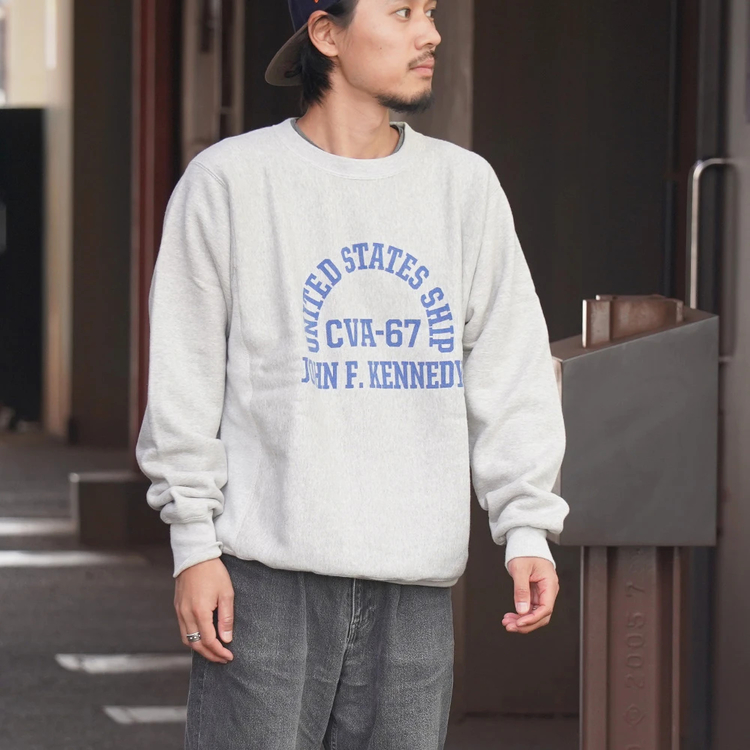 バズリクソンズ]ホリゾンタルニッティングスウェットシャツ CVA-67