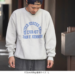 BUZZ RICKSON'S(バズリクソンズ) |[バズリクソンズ]ホリゾンタルニッティングスウェットシャツ CVA-67 J.F.ケネディ