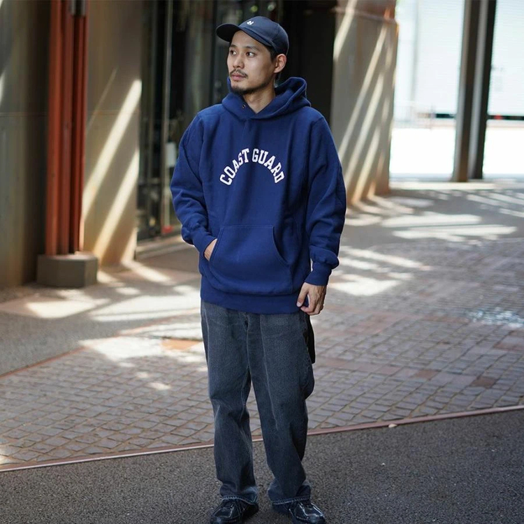 バズリクソンズ]ホリゾンタルニッティングスウェットパーカ 