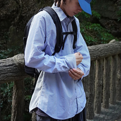 osoraページ forksy.】配色リブオーバーサイズカットソー/ボーダー・無地