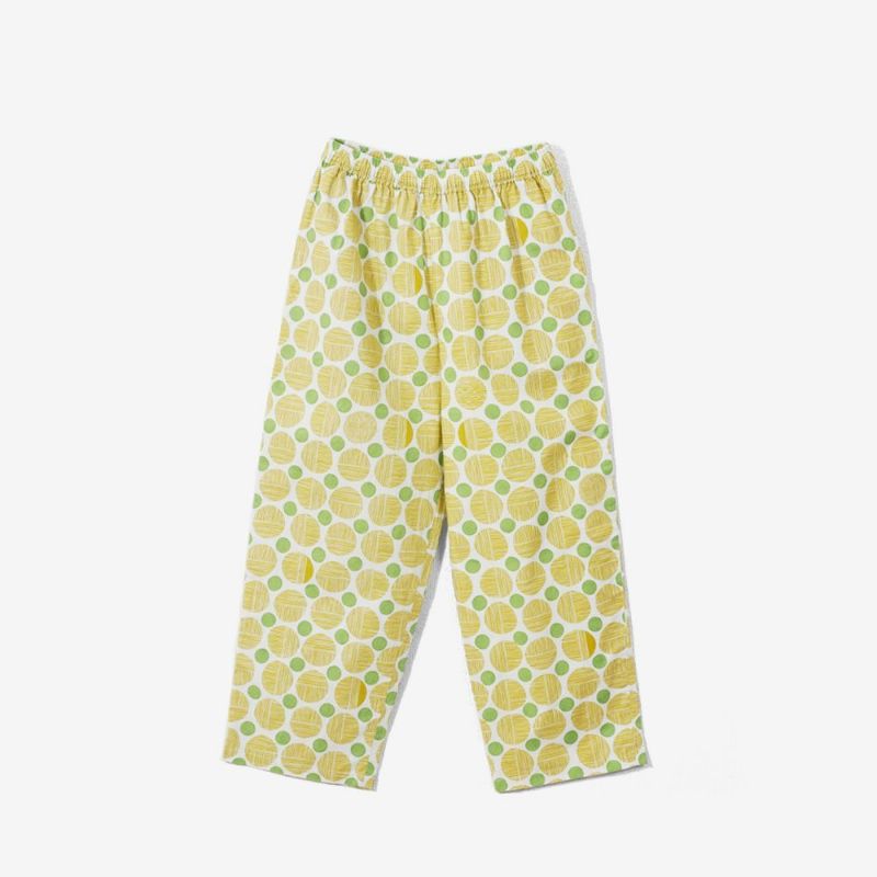 グランマママドーター]「pon pon pop」ワイドイージーパンツ / GRANDMA