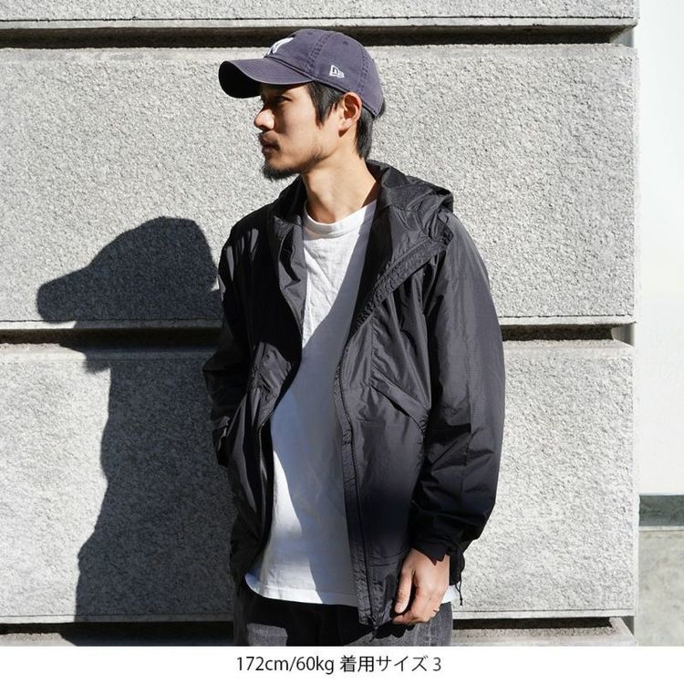 GOLDWINゴールドウィン リップストップフーデッドジャケット M ブラック GOLDWIN ゴールドウイン ナイロンジャケット メンズ レディース