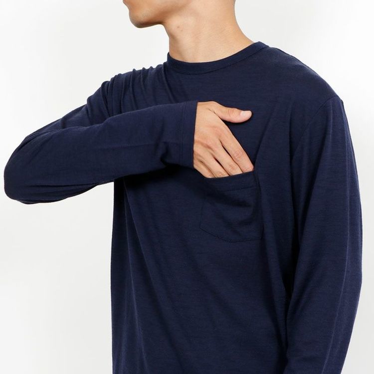 アイスブレイカー]メリノ 150 ロングスリーブ ポケット ティー（ユニ