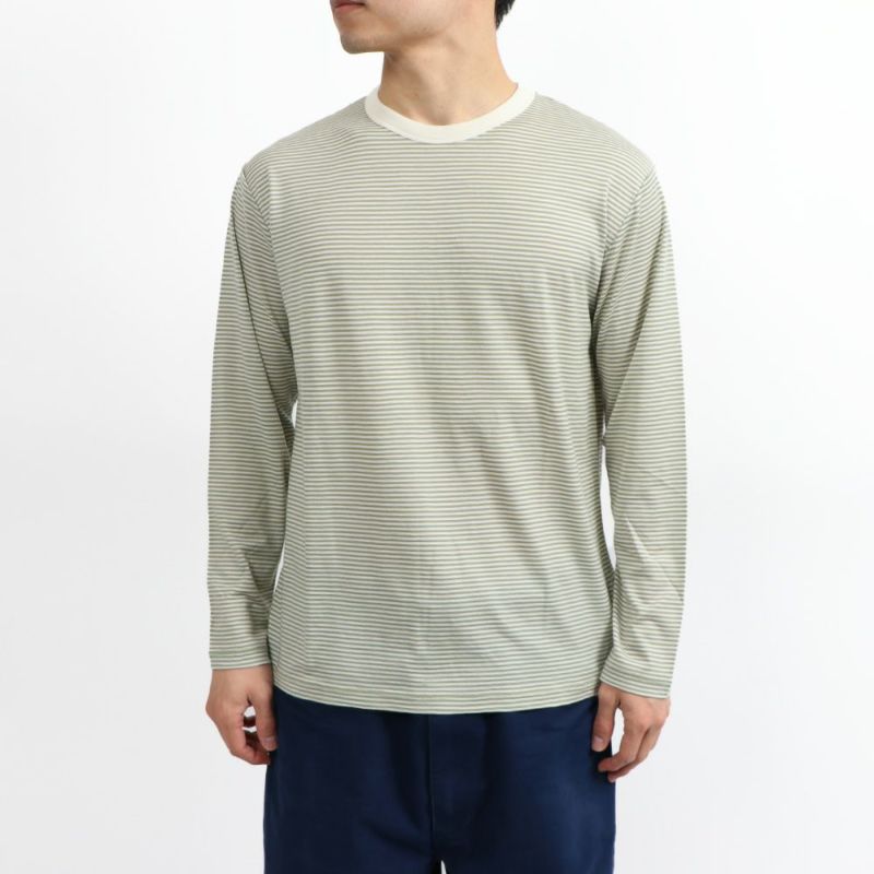 アイスブレイカー]150 メリノ ストライプ ロングスリーブ ティー（ユニ