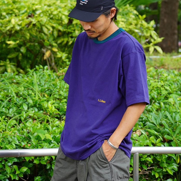 エルエルビーン]モリルショートスリーブリンガーTシャツ(メンズ