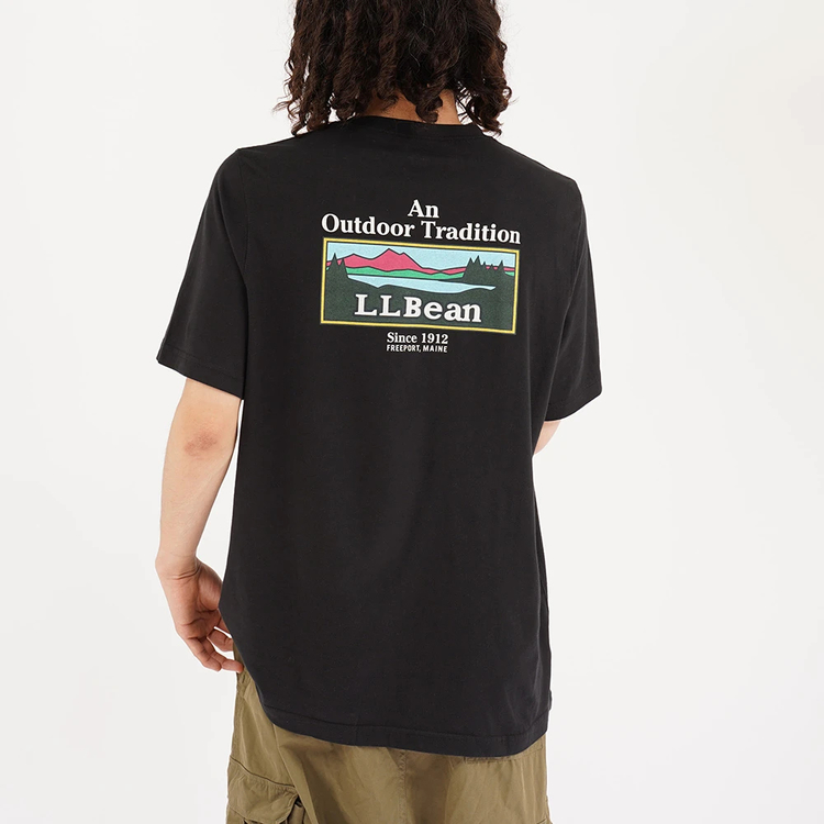 L.L.Bean(エルエルビーン) |[エルエルビーン]メンズ ジャパン・フィット ケアフリー・アンシュリンカブル ティー ウィズ ポケット ショートスリーブ カタディン ロゴ