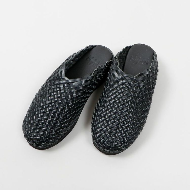 【新品未使用】molle shose ウーブンレザークロッグ molle shoes モールシューズ / WOVEN LEATHER CROG ウーブン