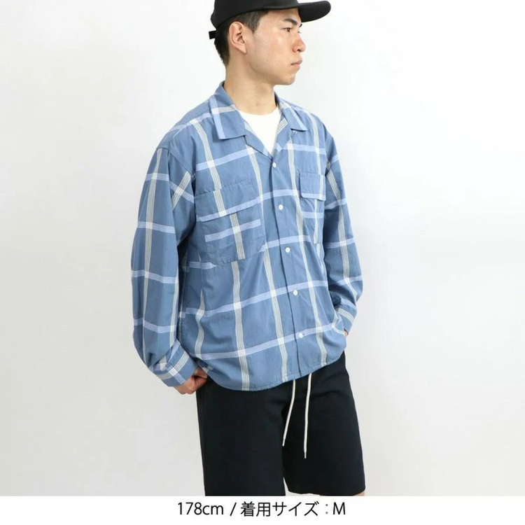 nanamica ナナミカ オープンカラーシャツ パラカ 半袖 チェックシャツ ナナミカ]パラカチェックシャツ / NANAMICA（ナナミカ） | SORA
