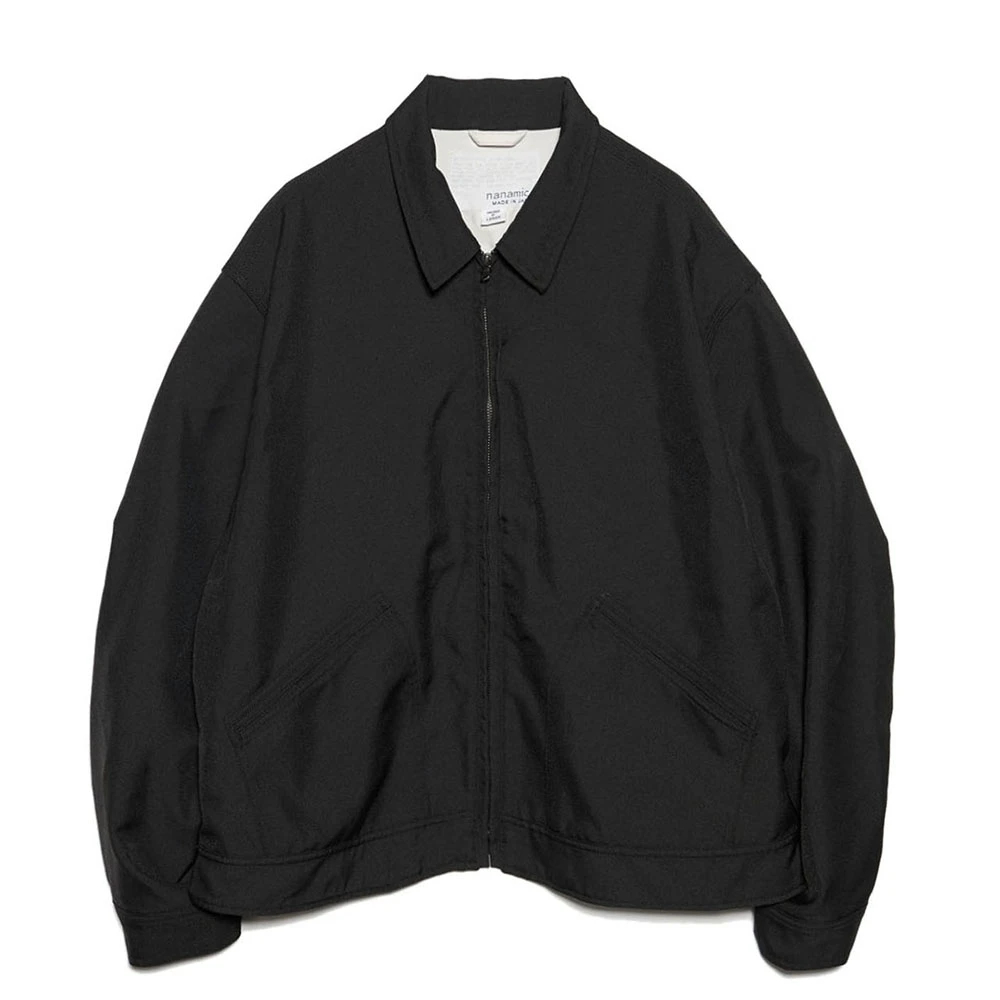 nanamica ナナミカ　ノーカラージャケットL　ブラック　定価26400円 nanamica (ナナミカ) GORE-TEX Crew Jacket / ゴアテックスクルー