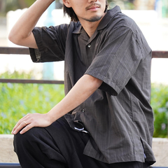 NANAMICA(ナナミカ) |[ナナミカ]オープンカラーパナマショートスリーブシャツ