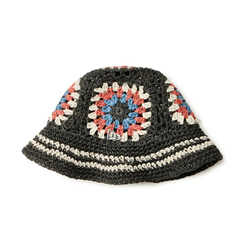 NEW ERA(ニューエラ) |[ニューエラ]クロシェ ニットバケット ペーパー ブラック/サンド/ロイヤル/ライトオレンジ