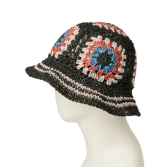 NEW ERA(ニューエラ) |[ニューエラ]クロシェ ニットバケット ペーパー ブラック/サンド/ロイヤル/ライトオレンジ