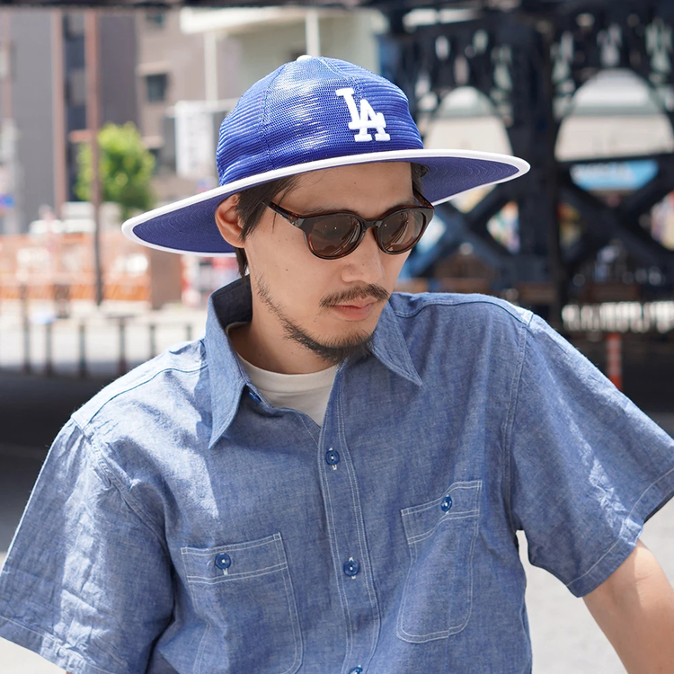 NEW ERA ニューエラ LAドジャース ロングブリムハット ニューエラ]フィッテド ロングブリムハット メッシュ