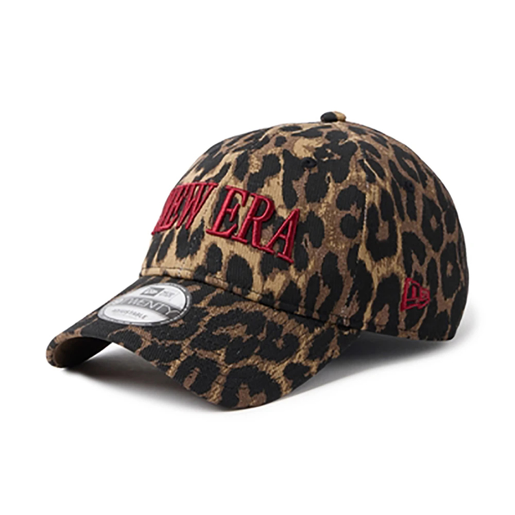 新品 9TWENTY Leopard ニューエラ レオパード M/L ニューエラ]9TWENTY Leopard レオパード ブラウン レッド / NEW ERA