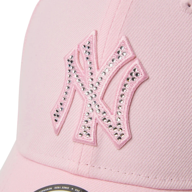 新品　ニューヨークヤンキース　ラインストーンピンク ニューエラ]9FORTY Rhinestone ラインストーン ニューヨーク