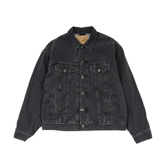 orSlow(オアスロウ) |[オアスロウ]オーガニックコットンフランネルチェックライニングブラックデニムジャケット