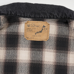 orSlow(オアスロウ) |[オアスロウ]オーガニックコットンフランネルチェックライニングブラックデニムジャケット