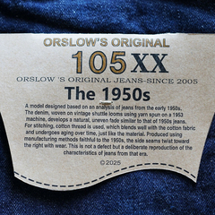 orSlow(オアスロウ) |[オアスロウ]105ダブルエックス 1950'sセルビッジデニム
