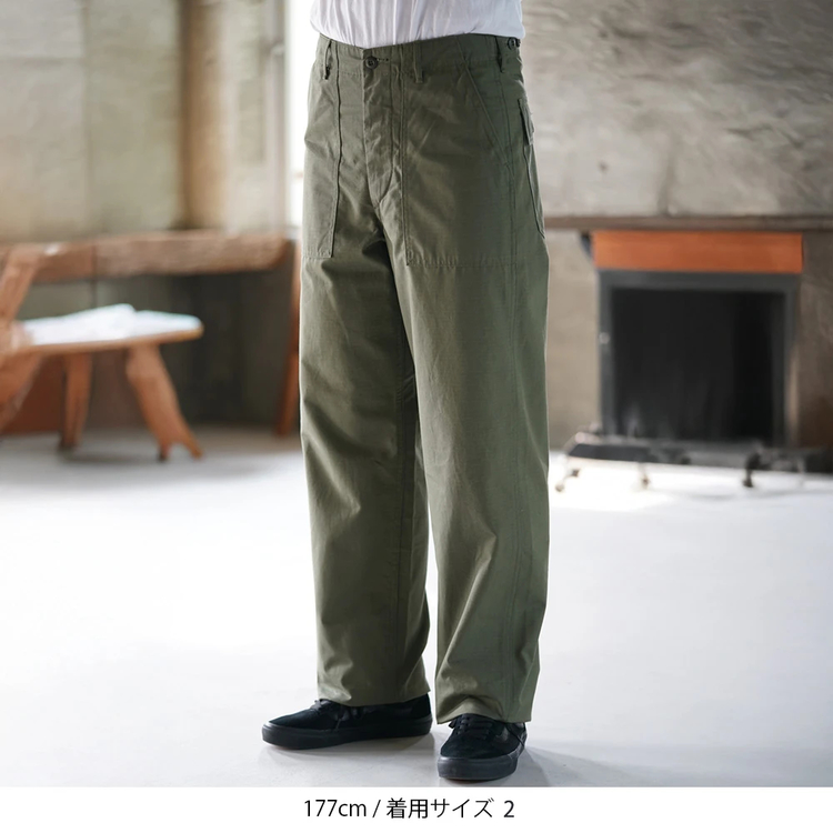 オアスロウ]USアーミー ファティーグパンツ リップストップ アーミー