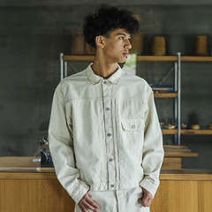 orSlow(オアスロウ) |[オアスロウ]タイプ1 40S プリーテッド フロント ブラウス デニム エクリュ