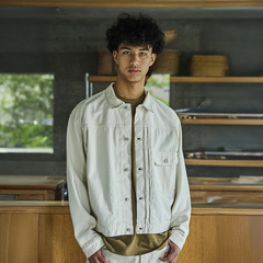 orSlow(オアスロウ) |[オアスロウ]タイプ1 40S プリーテッド フロント ブラウス デニム エクリュ