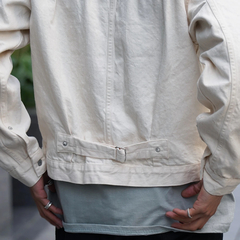 orSlow(オアスロウ) |[オアスロウ]タイプ1 40S プリーテッド フロント ブラウス デニム エクリュ