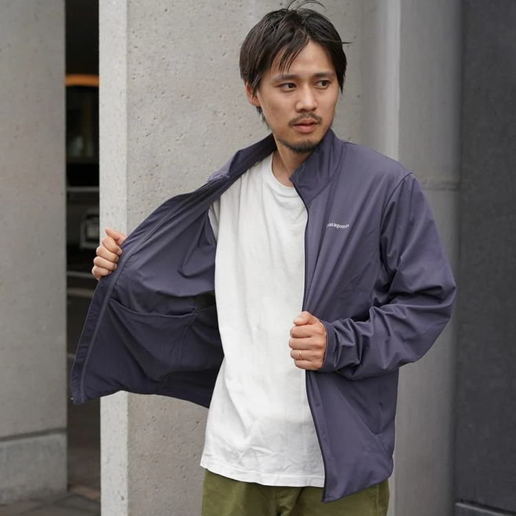 パタゴニア メンズ・ウインド・シールド・ジャケット Lサイズ ランニング用ジャケット】パタゴニア メンズ・ウインド