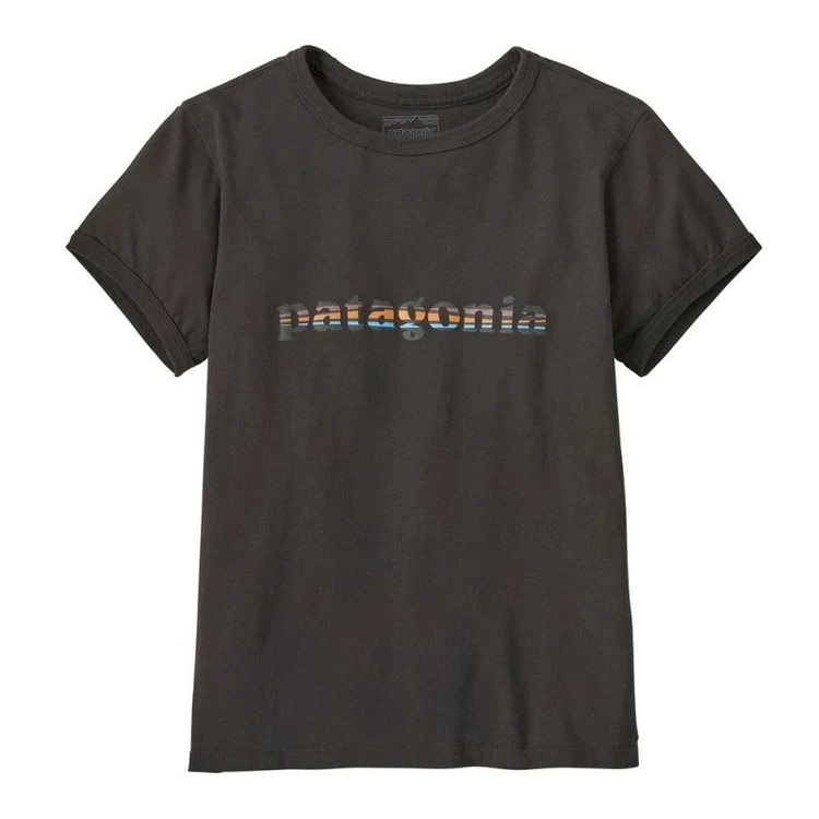 patagonia(パタゴニア) |[パタゴニア]ウィメンズ・'73・テキスト・ロゴ・オーガニック・リンガー・ティー