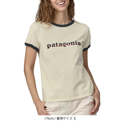 patagonia(パタゴニア) |[パタゴニア]ウィメンズ・'73・テキスト・ロゴ・オーガニック・リンガー・ティー