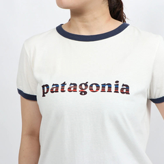 patagonia(パタゴニア) |[パタゴニア]ウィメンズ・'73・テキスト・ロゴ・オーガニック・リンガー・ティー