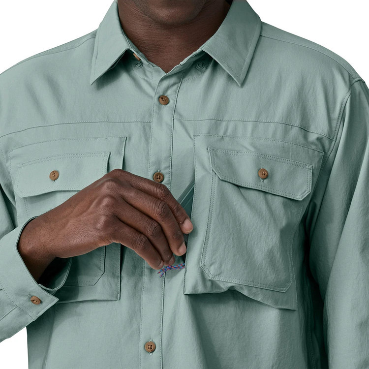 Patagonia パタゴニア サンシェード シャツ 長袖 XL USA製 パタゴニア]メンズ・ロングスリーブ・セルフガイデッド・サン・シャツ