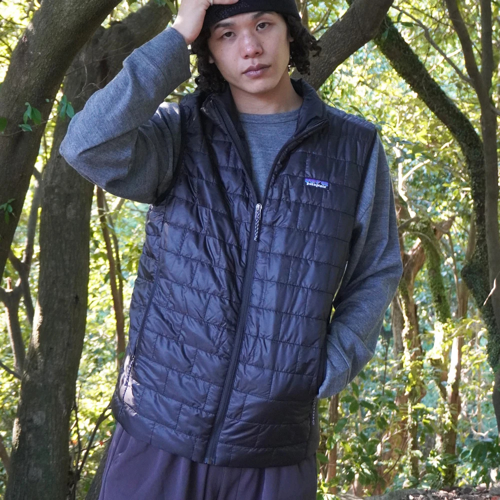 新品 patagonia パタゴニア ナノパフベストBSNG カーキ L 01_001.jpg