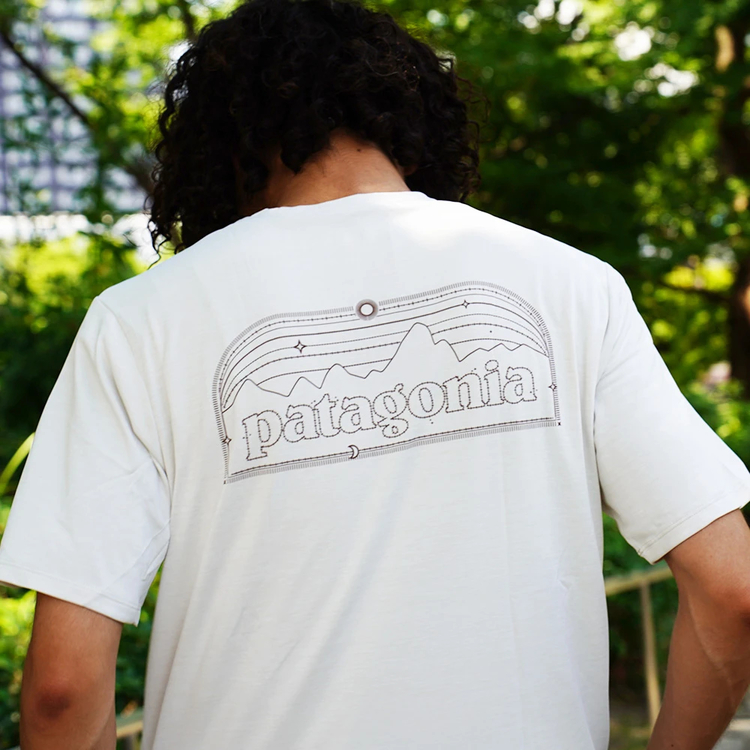 【USA製・極レア】パタゴニア Climate Counts 長袖Tシャツ S パタゴニア]メンズ・キャプリーン・クール・デイリー・シャツ（P-6