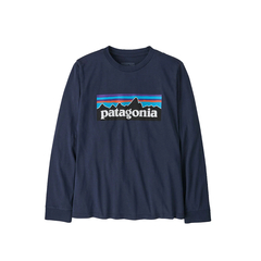 パタゴニア　　ロンスプ　　６ パタゴニア]キッズ・ロングスリーブ・P-6 ロゴ・Tシャツ / patagonia