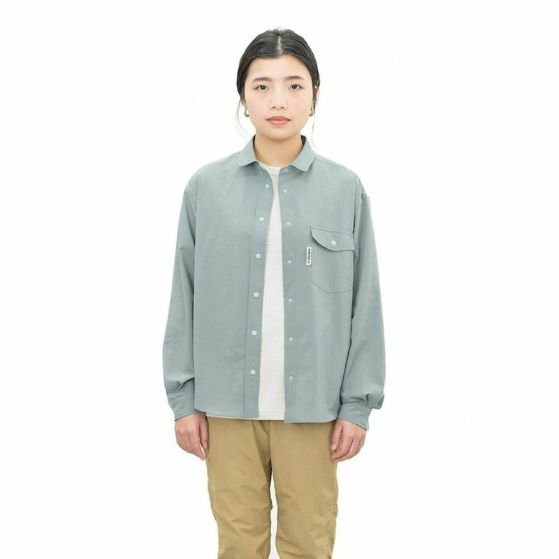 リッジマウンテンギア ベーシックロングスリーブシャツ コーストグレイ