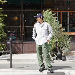 RIDGE MOUNTAIN GEAR(リッジマウンテンギア) |[リッジマウンテンギア]ベーシックロングスリーブシャツ "ストライプ" (メンズ)