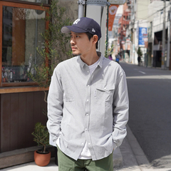 RIDGE MOUNTAIN GEAR(リッジマウンテンギア) |[リッジマウンテンギア]ベーシックロングスリーブシャツ "ストライプ" (メンズ)