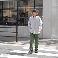 RIDGE MOUNTAIN GEAR(リッジマウンテンギア) |[リッジマウンテンギア]ベーシックロングスリーブシャツ "ストライプ" (メンズ)