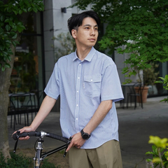 RIDGE MOUNTAIN GEAR(リッジマウンテンギア) |[リッジマウンテンギア]ベーシックショートスリーブシャツ "ストライプ"（メンズ）
