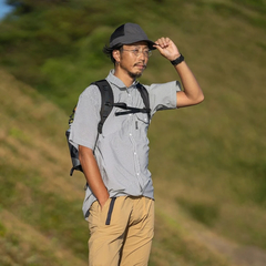 RIDGE MOUNTAIN GEAR(リッジマウンテンギア) |[リッジマウンテンギア]ベーシックショートスリーブシャツ "ストライプ"（メンズ）