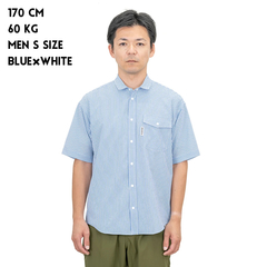 RIDGE MOUNTAIN GEAR(リッジマウンテンギア) |[リッジマウンテンギア]ベーシックショートスリーブシャツ "ストライプ"（メンズ）