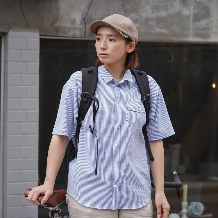 RIDGE MOUNTAIN GEAR(リッジマウンテンギア) |[リッジマウンテンギア]ベーシックショートスリーブシャツ "ストライプ"（ウィメンズ）
