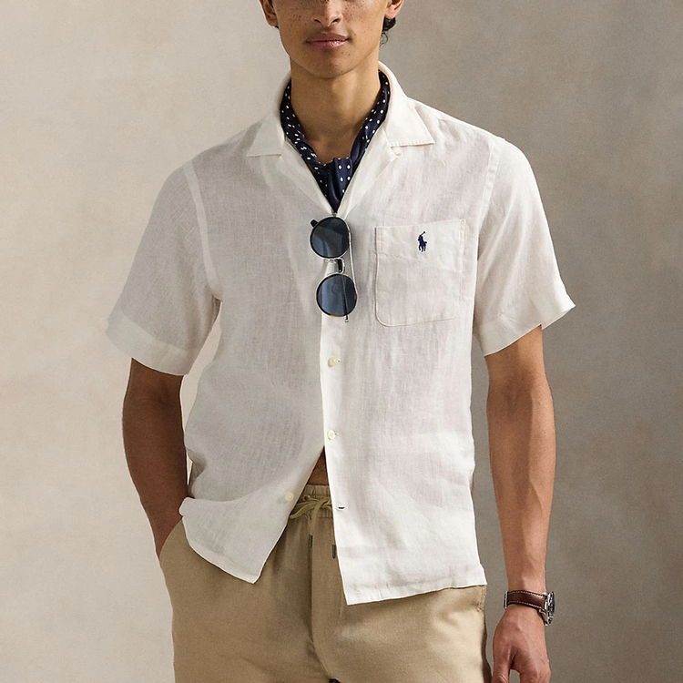 POLO RALPH LAUREN(ポロ ラルフ ローレン) |[ポロ ラルフ ローレン]クラシックフィット リネン キャンプ シャツ