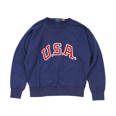 POLO RALPH LAUREN(ポロ ラルフ ローレン) |[ポロラルフローレン]ヴィンテージフィット ガーメントダイ ノベルティUSAクルーネックスウェット