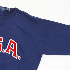 POLO RALPH LAUREN(ポロ ラルフ ローレン) |[ポロラルフローレン]ヴィンテージフィット ガーメントダイ ノベルティUSAクルーネックスウェット